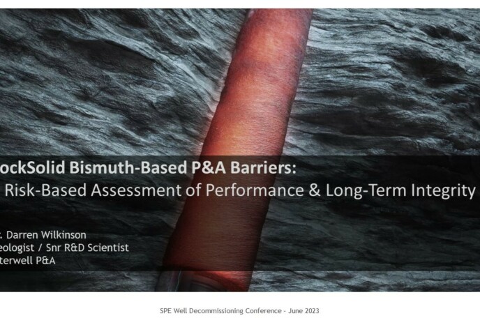 RockSolid Bismuth-Based P&A Barriers