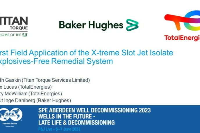 First Field Application of the X-treme Slot Jet Isolate Explosives-Free Remedial System
