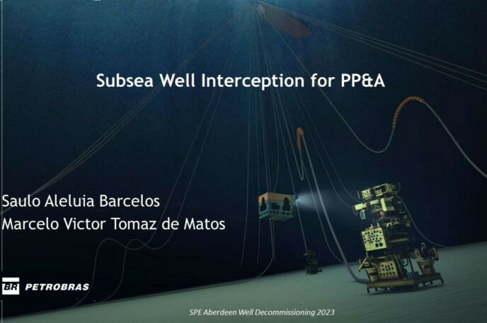 Subsea Well Interception for PP&A