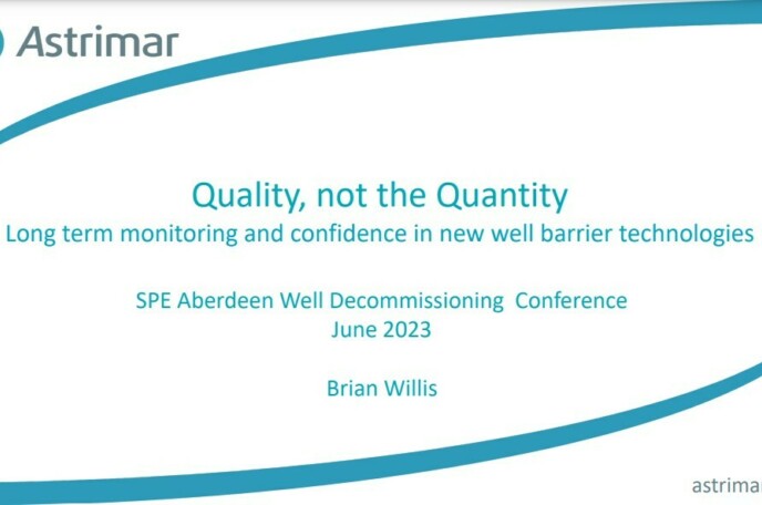 Quality, not the Quantity: Long term monitoring and confidence in new well barrier technologies