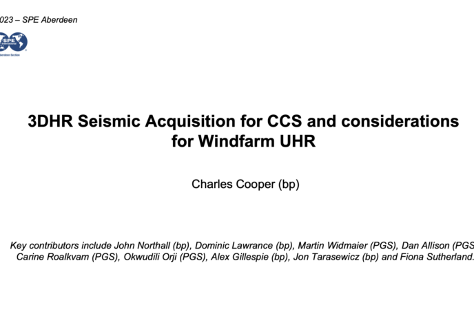 3DHR Seismic Acquisition for CCS and considerations for Windfarm UHR