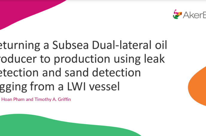 Returning a Subsea Dual-lateral oil producer to production using leak detection and sand detection logging from a LWI vessel
