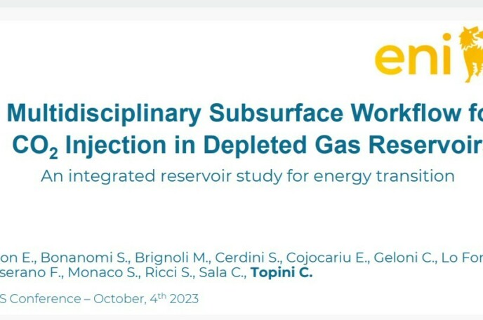 Day 2 - Multidisciplinary Subsurface Workflow for  CO2 Injection in Depleted Gas Reservoirs ENI