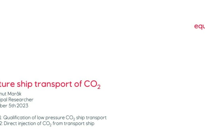 Day 3 Future ship transport of CO2 - Equinor