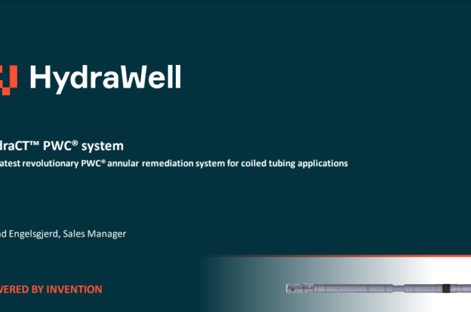 HydraCT™ PWC® system Our latest revolutionary PWC® annular remediation system for coiled tubing applications