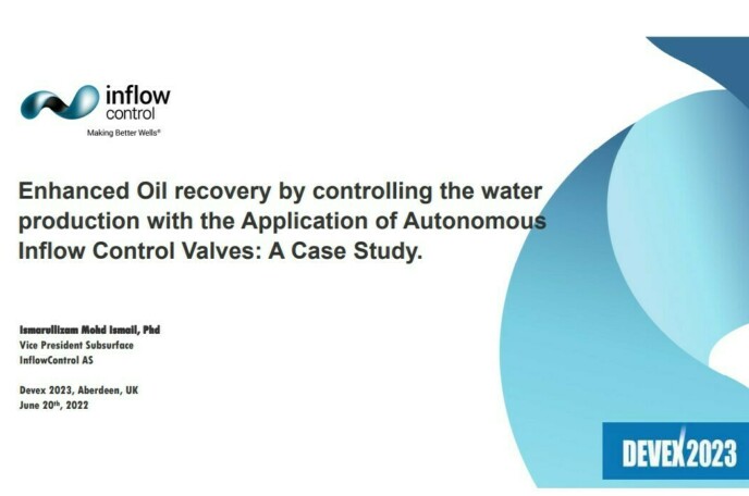 Enhanced Oil recover by controlling the water production with the application of autonomous inflow control valves: a case study