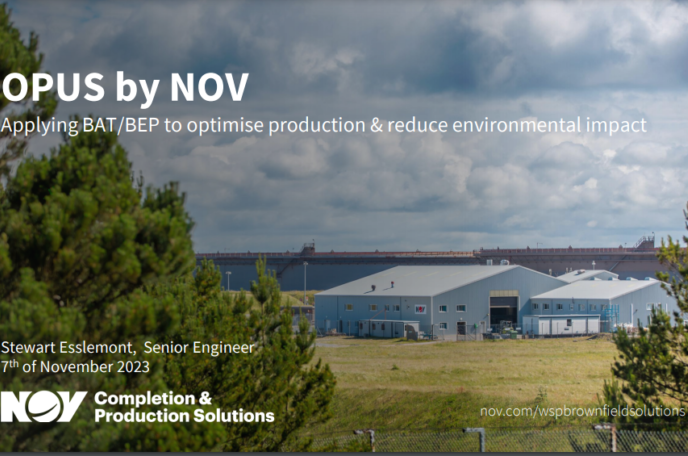 OPUS by NOV, Applying BAT/BEP to optimise production & reduce environmental impact