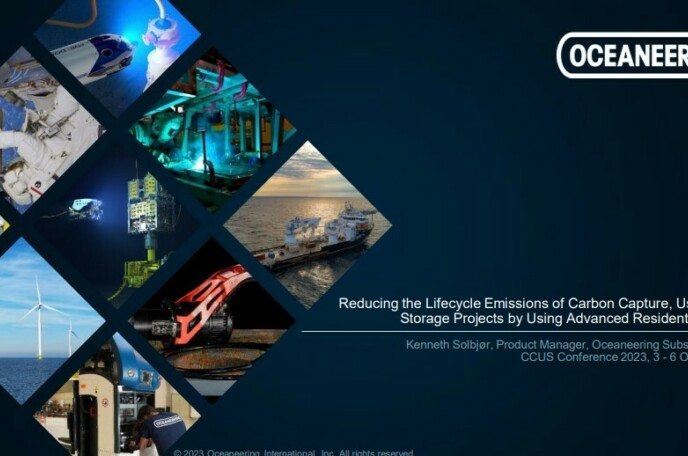 Day 3 - Reducing the Lifecycle Emissions of Carbon Capture, Usage, and  Storage Projects by Using Advanced Resident Robotics - Oceaneering