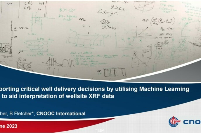 Supporting critical well delivery decisions by utilising machine learning to aid interpretation of wellsite XRF data