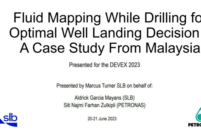 Fluid Mapping while drilling for optimal well landing decision - A case study from Malaysia