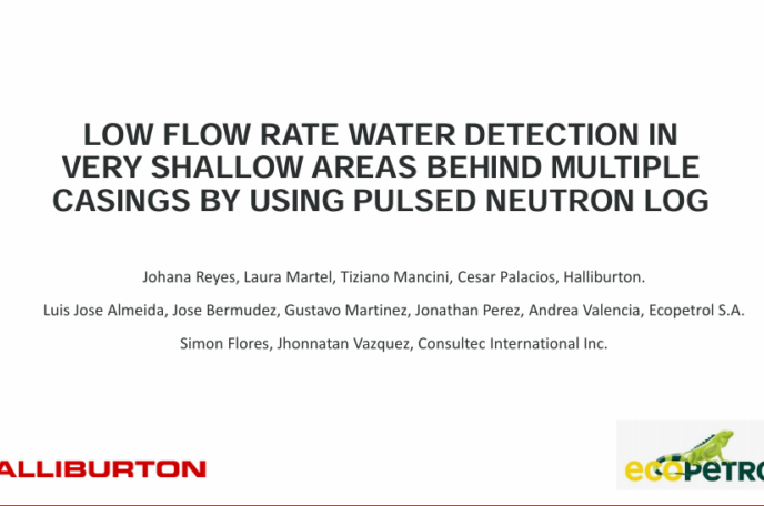 LOW FLOW RATE WATER DETECTION IN  VERY SHALLOW AREAS BEHIND MULTIPLE  CASINGS BY USING PULSED NEUTRON LOG