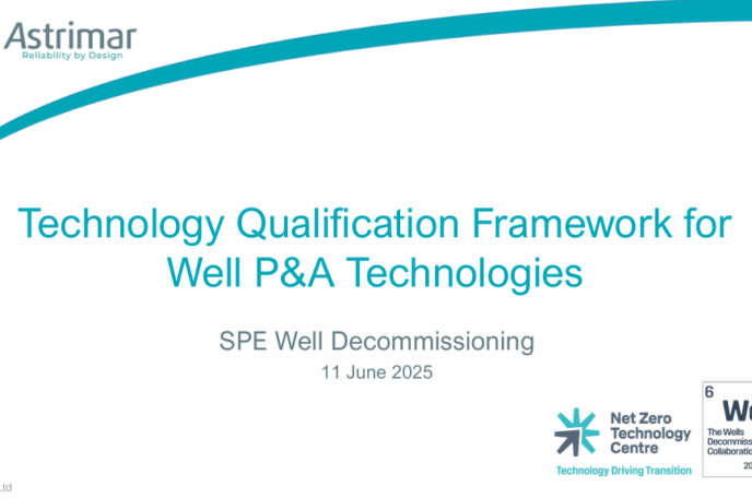 Technology Qualification Framework for  Well P&A Technologies