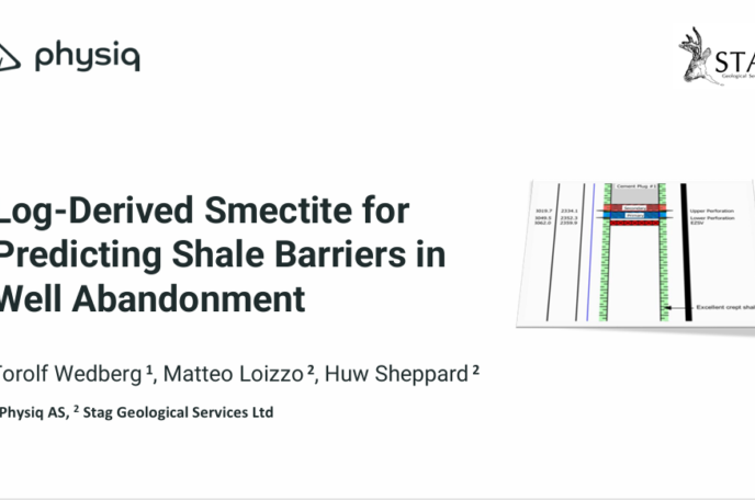 Log-Derived Smectite for  Predicting Shale Barriers in  Well Abandonment