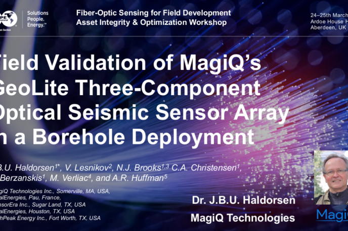 Field Validation of MagiQ’s GeoLite Three-Component Optical Seismic Sensor Array in a Borehole Deployment