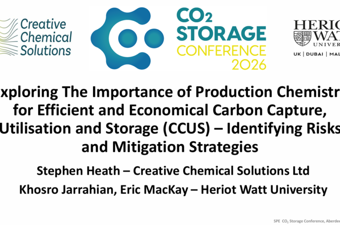 Exploring The Importance of Production Chemistry for Efficient and Economical Carbon Capture, Utilisation and Storage (CCUS) – Identifying Risks and Mitigation Strategies