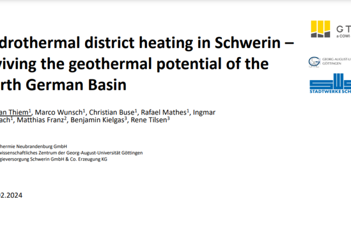 Hydrothermal district heating in Schwerin – reviving the geothermal potential of the North German Basin
