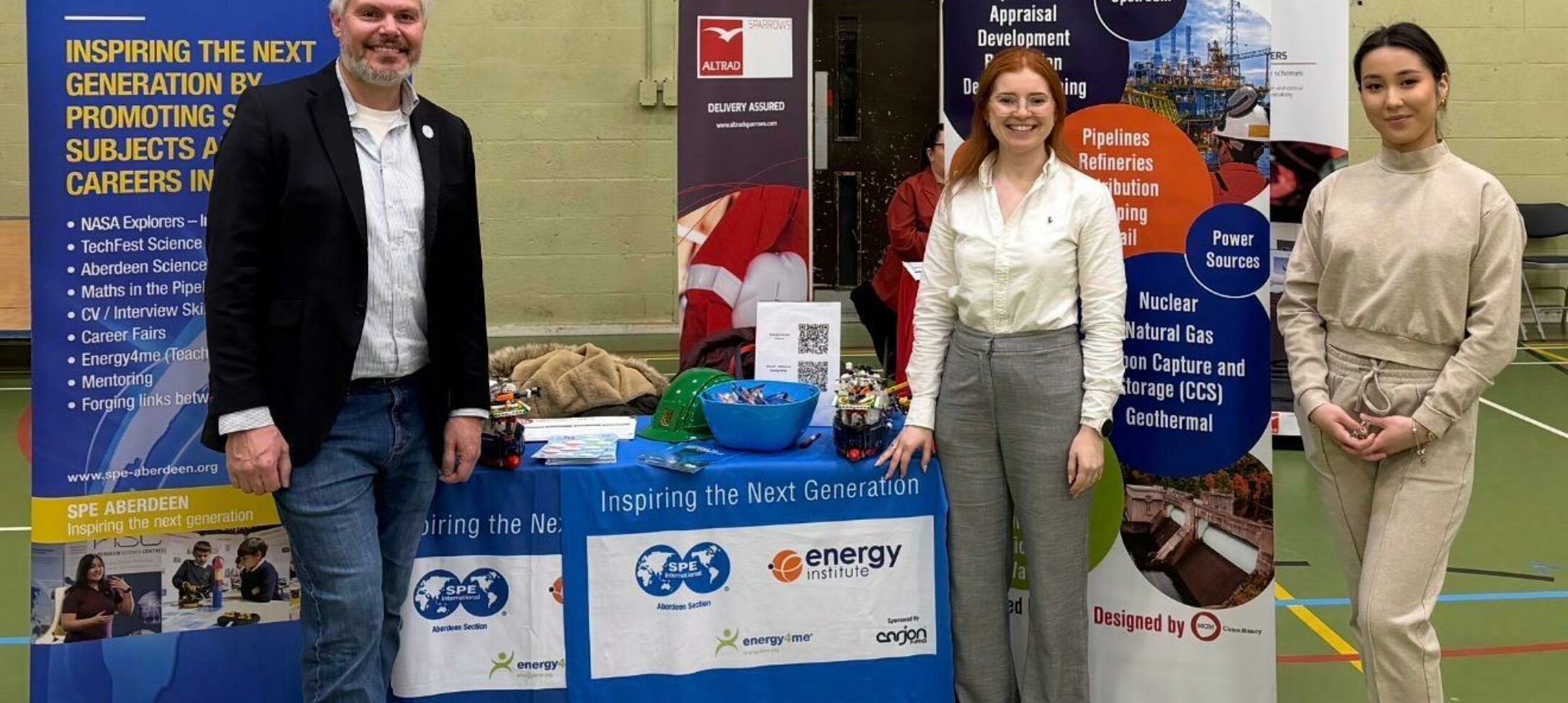 Elliot Caitlin and Dilnaz at Westhill Academy 10th Feb